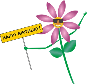 Happy Birthday Celebratory Flower