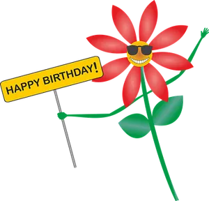 Happy Birthday Flower Celebration