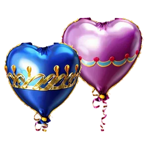 Happy Birthday Heart Balloon PNG Ena PNG