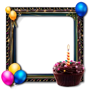 Happy Birthday Photo Frame Png Wam PNG image