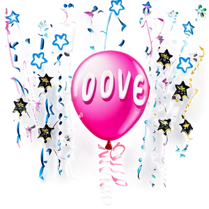 Happy Birthday Pink Balloons PNG 06122024 PNG