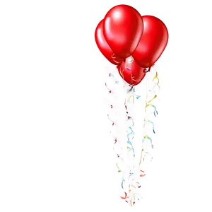 Happy Birthday Red Balloons Png 53 PNG image