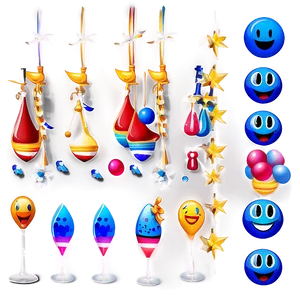 Happy Blue Emojis Png Series 06282024 PNG image