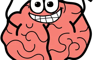 Happy Brain Cartoon Illustration PNG
