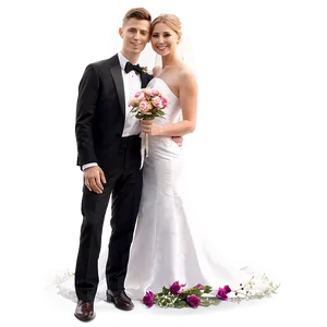 Happy Bride And Groom Png 06262024 PNG image