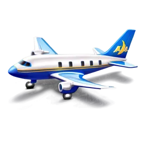 Happy Cartoon Airplane Png Bom63 PNG image