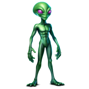 Happy Cartoon Alien Png Dhh53 PNG image