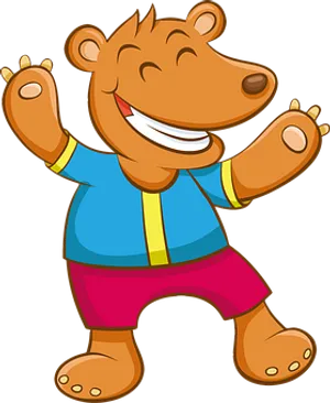 Happy Cartoon Bear