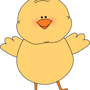 Happy Cartoon Chick Illustration