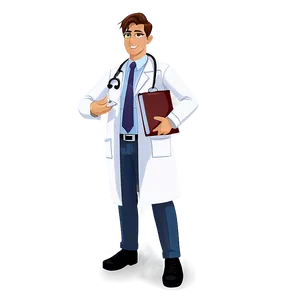 Happy Cartoon Doctor Character Png 6 PNG image