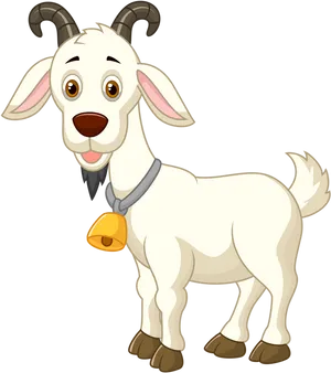 Happy Cartoon Goat