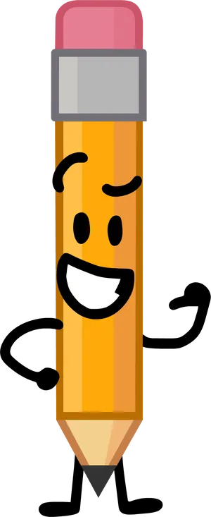 Happy Cartoon Pencil