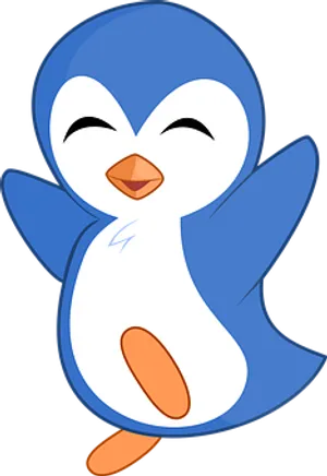 Happy Cartoon Penguin