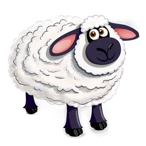 Happy Cartoon Sheep Png 10 PNG image