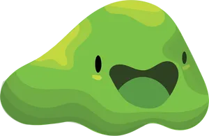 Happy Cartoon Slime PNG image