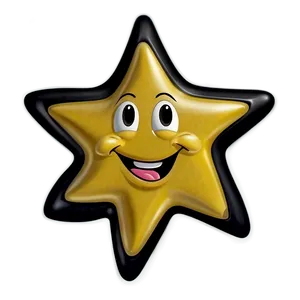 Happy Cartoon Star Png 06132024 PNG image