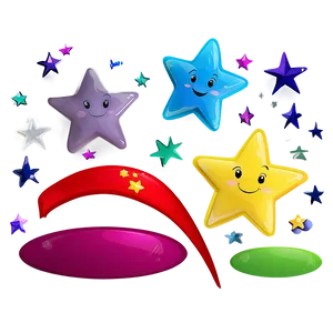 Happy Cartoon Stars Png 25 PNG image