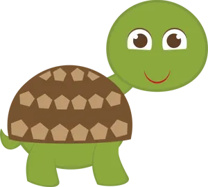 Happy Cartoon Tortoise PNG image