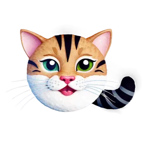 Happy Cat Emoji PNG B