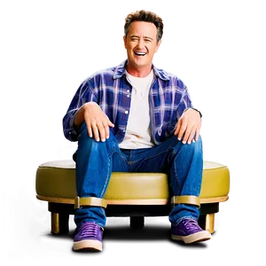 Happy Chandler Bing Laughing Png 06242024 PNG image