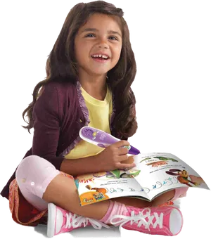 Happy Child Reading Book