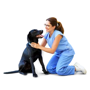 Happy Child With Veterinarian Png Cjf65 PNG image