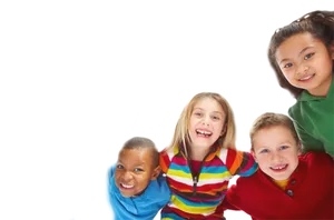 Happy Children Together PNG image