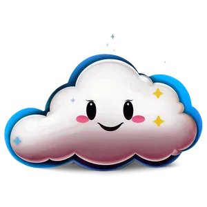 Happy Cloud Cartoon PNG 06252024 PNG