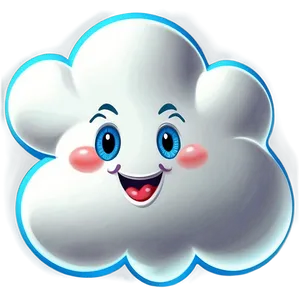 Happy Cloud Cartoon Png Xgu15 PNG image