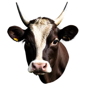 Happy Cow Head PNG 97