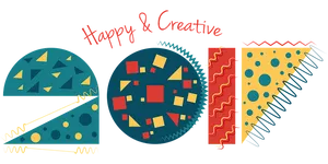 Happy Creative Abstract Artwork