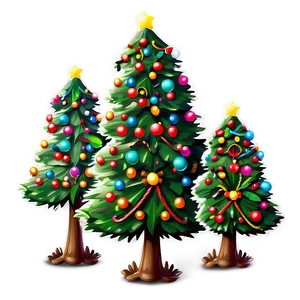Happy Cute Christmas Tree PNG 17 PNG