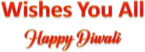 Happy Diwali Wishes Text PNG image