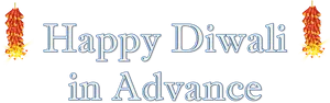Happy Diwaliin Advance Banner PNG image