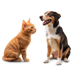 Happy Dog And Cat Png 06242024 PNG image