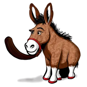 Happy Donkey Clipart PNG Ono