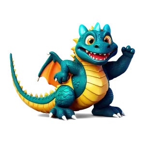 Happy Dragon Character PNG Gqt92