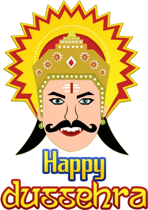 Happy Dussehra Celebration Artwork PNG image