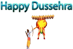 Happy Dussehra Celebration PNG