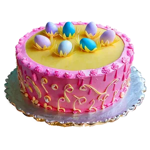 Happy Easter Cake PNG 05232024