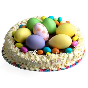 Happy Easter Cake PNG Xos42
