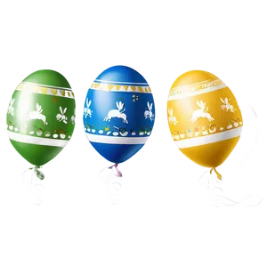 Happy Easter Egg Balloons Png Ddd7 PNG image