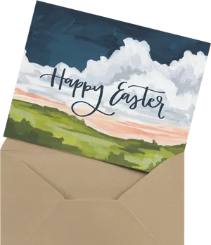 Happy Easter Greeting Card PNG image