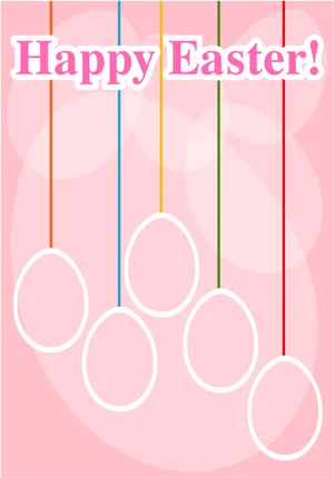 Happy Easter Greeting Card PNG image