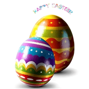 Happy Easter Rainbow Eggs Png Iji79 PNG image