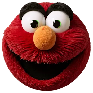 Happy Elmo Face Design Png 06212024 PNG image