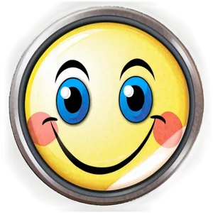 Happy Face Sticker PNG 48