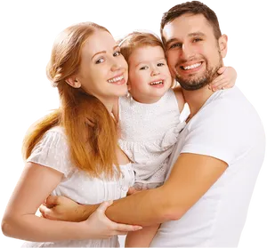 Happy Family Embrace PNG image