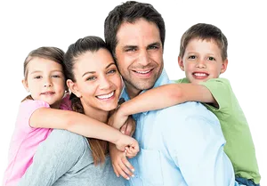 Happy Family Smiling Together PNG