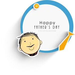 Happy Fathers Day Celebration Graphic PNG image